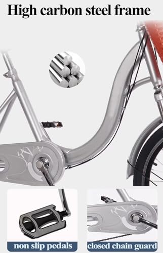 Triciclo Adulto Tandem con Asiento Trasero Rojo 20" miniatura 3