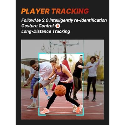 XbotGo AI Sports Gimbal ، Auto Sports Gimbal Camera for Team Tracking ، AI-Axis Gimbal Stabilizer for Basketball & Soccer Recording ، Live Streaming ، Portable & Foldable ، دعم iOS Android
