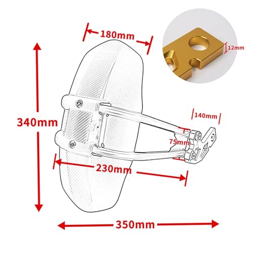 Garde-Boue Arrière pour XADV 750 (2017-2025) Protection Moto - 5