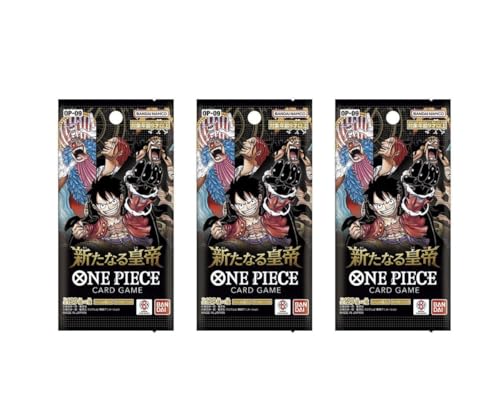 One Piece Card Game OP-09 The New Emperor Booster Pack (Japanese) - 3 Packs - 18 Cards