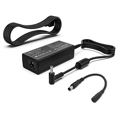 65W 45W AC Laptop Charger for HP X360 Pavilion Envy Elitebook 840 850 G3 G4 G5 G6 ProBook 450 G5 640 650 G2 Stream Spectre Notebook Power Cord with Power Cord 3 Prong Plug Supply Adapter Cover