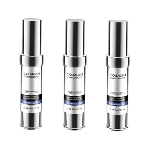 Beaupretty 3 Piezas Crema Hidratante Antiarrugas Ojos Gel Reafirmante con Ingredientes Naturales Reduce Ojeras y Bolsas Hidratación y Vitalidad