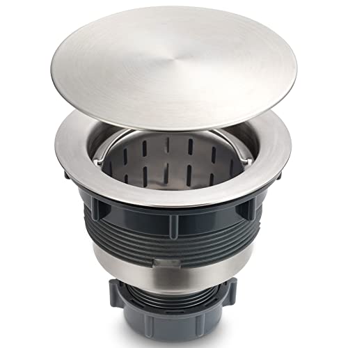 Kit ensamblaje colador lavabo cocina acero inoxidable
