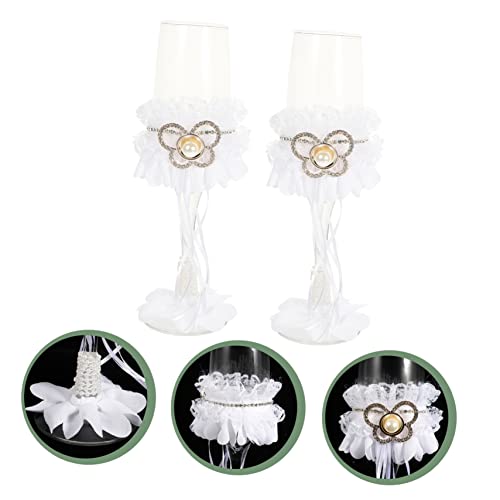 Garneck 1 Taça De Casamento Copos Transparentes Recipientes De Vidro Recipiente De Bolo Presente De