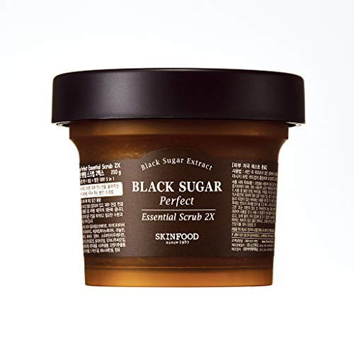 SKIN FOOD since 1957 Exfoliante Esencial Perfecto Azúcar Negra 210g- Exfoliante facial de masaje sin irritación… - Imagen 3