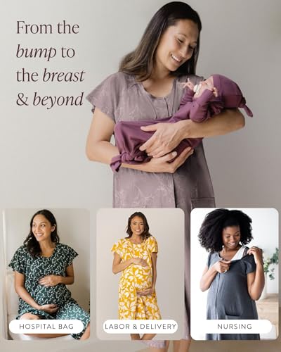 Image of Kindred Bravely Labor and Delivery Gown, 3 in 1 Hospital Gowns for Women Labor Delivery