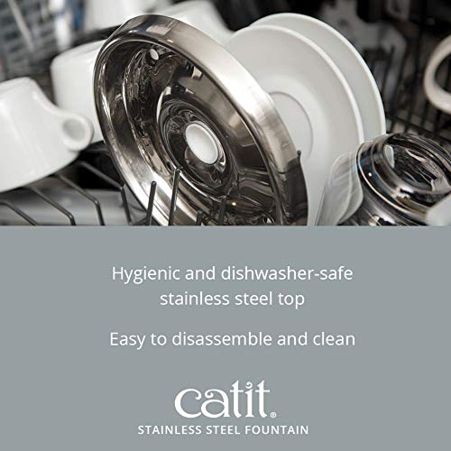 Catit Fontanella Acciaio Inossidabile, Bianco