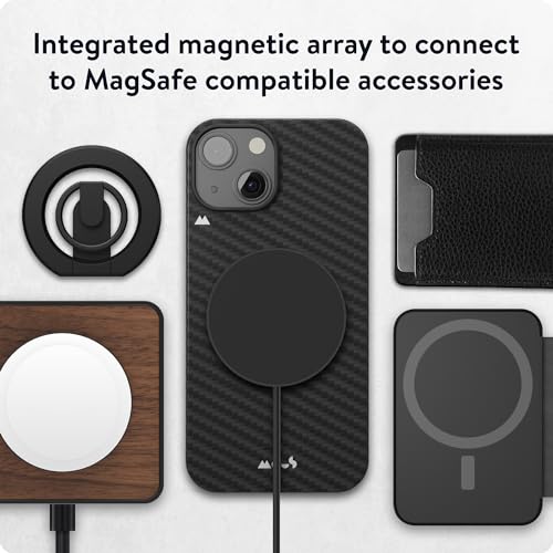 Coque iPhone 15 Plus Mous MagSafe super thin carbone fine et magnétique