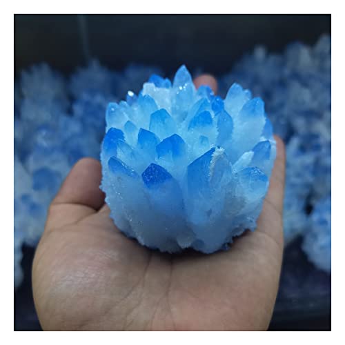 Mineral de cristal azul natural de 300g para decoración del hogar 2
