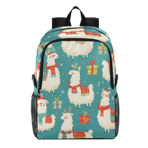 Sac à dos randonnée pliable imperméable léger compactable motif mouton Noël