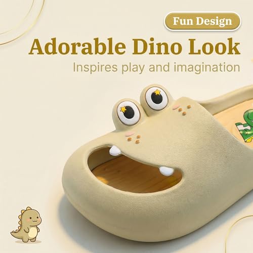Image of Toddler Little Kids Slides Sandals Unicorn Dinosaur Bunny Beach Pool Shower Slides Anti-Skid Home Bath Slippers Cute Summer Outdoor Shoes for Girls and Boys