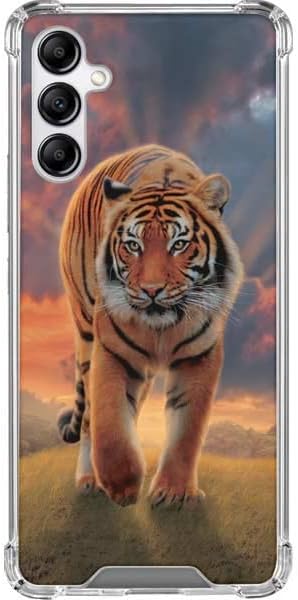 Skinit Clear Phone Case Compatible with Galaxy A14 5G - Officially Licensed Rising Tiger by Vincent HIE Design