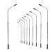 LQS08 10pcs Model Railway Train Lamp Post Street Bright White Lights HO OO Scale LEDs NEW