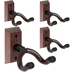 Lot de 4 supports muraux rotatifs pour guitare avec vis, en forme de V pour guitare acoustique, électrique, basse, banjo, mandoline - Les Beatles, Paul McCartney, John Lennon, RIngo Starr, George Harrison