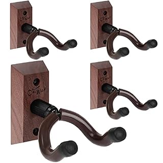 Lot de 4 supports muraux rotatifs pour guitare avec vis, en forme de V pour guitare acoustique, électrique, basse, banjo, mandoline - Les Beatles, Paul McCartney, John Lennon, RIngo Starr, George Harrison
