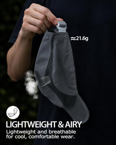 Image of Zylioo XXL Running Hat for Big Heads,Large Foldable Brim Cap Quick Dry | Roomy Active Fit-Soft crown and side airflow panels help fuller head shapes stay comfortable during warm workouts.