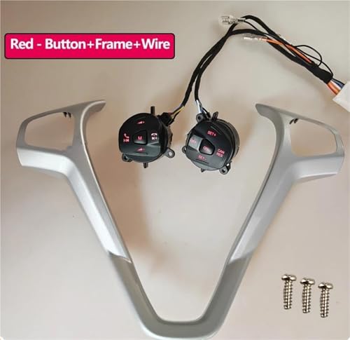Commande de volant Ford Fiesta bouton audio cassé remplacement rouge - 2