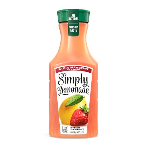 Simply Lemonade with Strawberry, 52 Fl Oz Bottle