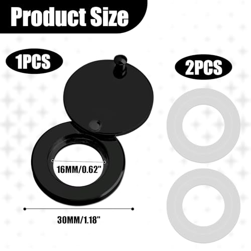 Türspion Abdeckung,Türspione,Gucklochabdeckung,Türlochabdeckung,Türspion Mit Abdeckung,Gucklochschutz Für Hotel Zuhause,Türspion Ohne Bohren,Tür Spion,Ring Türspion Für Hotel Zuhause (Schwarz)