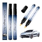 RCYHCY 2 Stück All Cars Magic Pen, Magic Car Scratch Removal Pen, Magic Paint Scratch Removal, Magischer Stift Zur Kratzerentfernung Im Auto, Kratzer Entferner Auto Stift, Passt Für Alle Autofarben