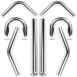 STMGW 8Pcs 2.5 Inch Aluminum Turbo Intercooler Piping, Intercooler Piping kit 63mm DIY Custom Tubing