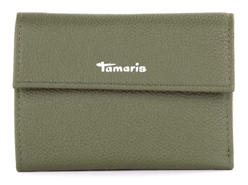 Porte-monnaie Tamaris Amanda en cuir kaki pour sécuriser et ranger vos cartes