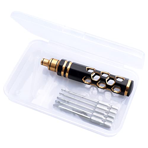 Crazyhobby Rc Hex Driver Allen Screwdriver Kit 5 In 1 Rc Tools Set 1.27 1.5 2.0 2.5Mm Hex Key & Phillips, 17Mm Wheel Wrench, Cross Hex Nut Wrench For 1/8 1/10 1/12 1/16 1/18 Rc Car Truck Crawler #TOP5