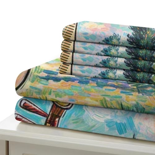 Housse de couette Pipa 3D avec fermeture éclair cachée et parure lit microfibre douce