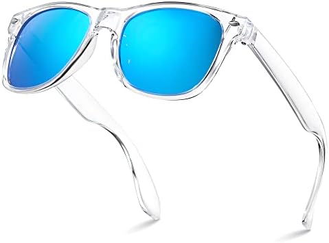 LEICO FASHION Kids Polarized Retro Sunglasses for Boys Girls Age 3-12 Shatterproof Frame UV Protection Toddler Children Sun Glasses