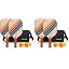 Set of 2 Retro
