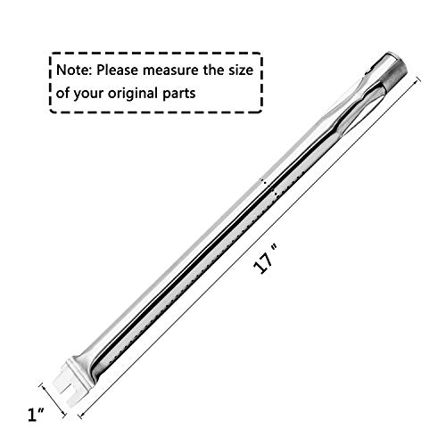 Hisencn Replacement Parts For Ducane 30400040, Stainless Steel Burner Tube, Heat Plate Replacement For Ducane 3 Burner 3100, 3200, 3400, Duchd1, 30500048, 30500602, Duchp1 Gas Grill #TOP1