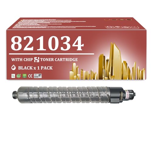ZGHQHCDRH SP C820 Toner Cartridges High Yield Replacement Cartridge for Ricoh SP C820 821034 821037 821036 821035 Toner Cartridge for Ricoh SP C820dn C820dnT1 C820dnT2 C821dn CPrinters (1 Black)