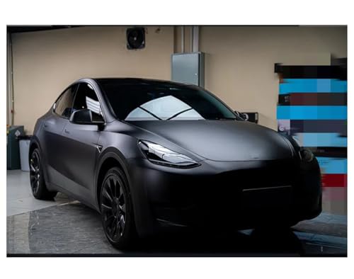 Image of HOME13 Solid Matte Black Vinyl Car Wrap Sheet Sticker and Decal Auto Car & Bike Vehicle Motocycle Air Release Bubble Free Self Adhesive (12 x 75, Matte Black)