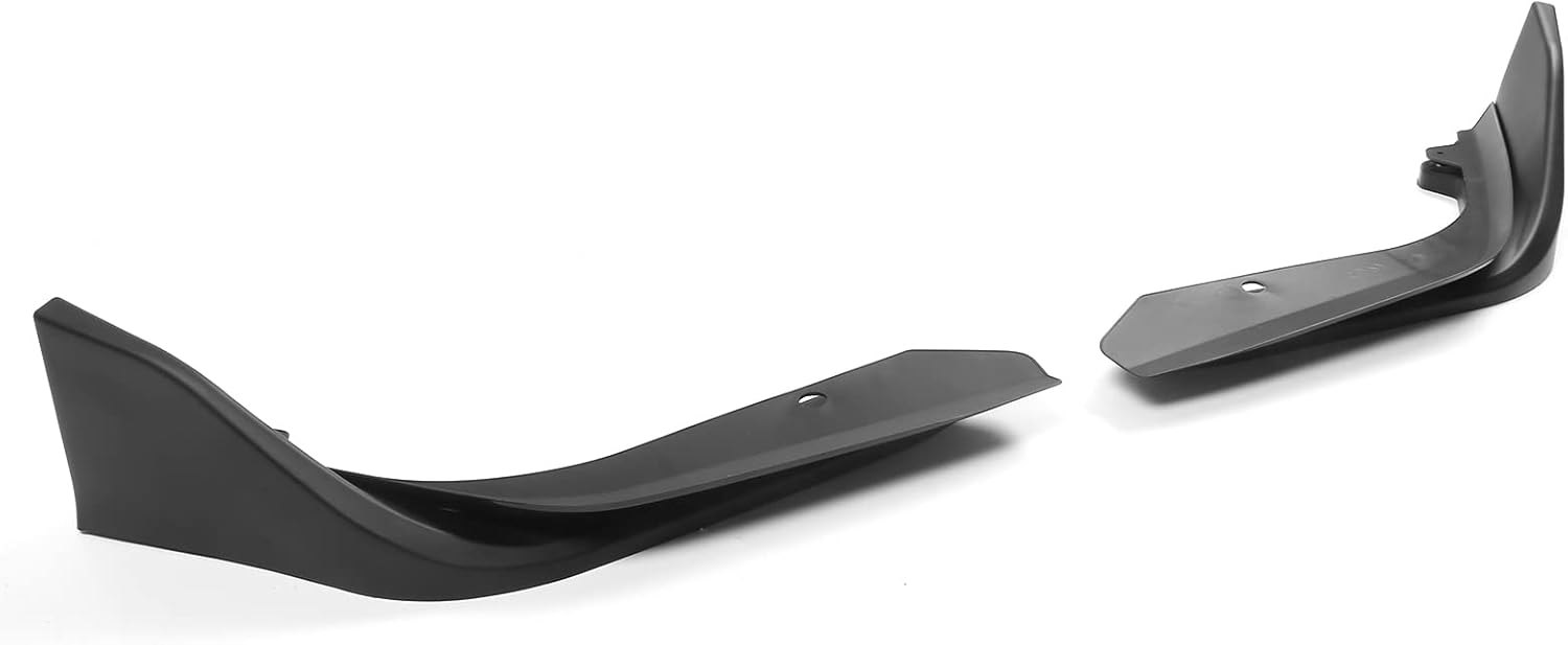 FREEMOTOR802 Compatible with 2022-2024 Honda Civic Sedan & Hatchback 4-Door Front Bumper Lip Splitters, 2PCS Front Bumper Lip Spoiler Air Dam Chin Splitter MD Style PP Polypropylene Matte Black