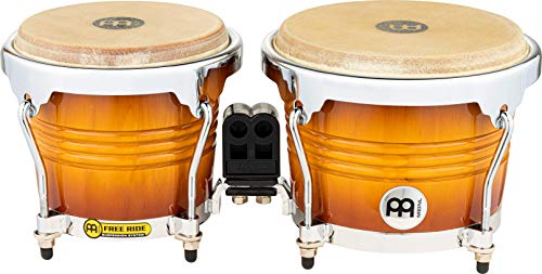 Meinl Percussion Fwb200Gab Free Ride Series Wood Bongos, Gold Amber Sunburst Finish #TOP1