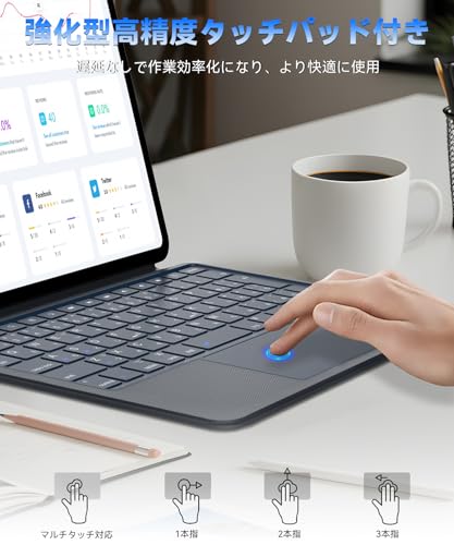 【軽量型】Omikamo iPad Air キーボード 11インチ M4/M3/M2/Pro第4/3/2/1世代 Air第5/4世代10.9インチ対応