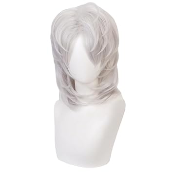 Kimetsu no Yaiba Rui Cosplay Wig Hair Role Play Halloween Costume Party Wigs + Wig Cap