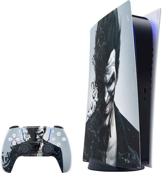 Skinit Decal Gaming Skin Compatible with PS5 Digital Edition Bundle - Officially Licensed DC Comics Arkham Origins Batman in Action Pose Design