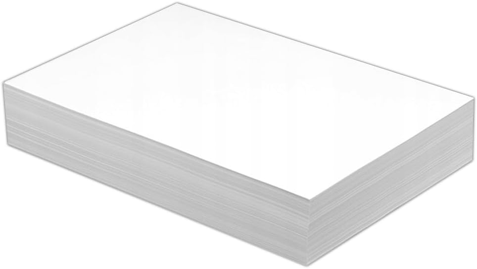 (5-Pack) Half Letter Blank Paper, 500 Sheets/1000 Pages Printer Paper, Copy Papers, 100gsm, White, 5.8'' x 8.2''