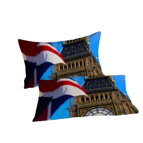 Housse de couette Union Jack 200x200 avec 2 taies d'oreiller pour lit double - 7