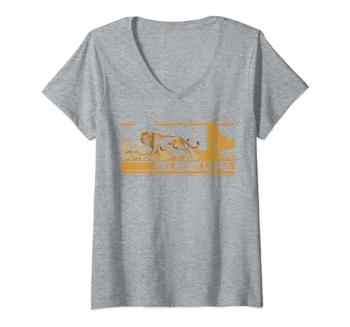 T-shirt Le Roi Lion Disney vintage femme col en V pour raviver vos souvenirs