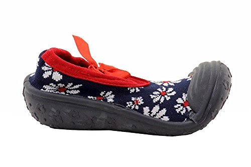 Skidders Infant Toddler Girl's Blue Daisies Mary Janes Shoes Sz: 10 (3 Years)3