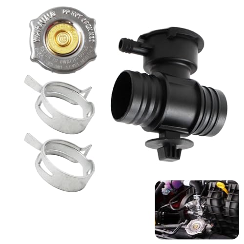 52028810AL 52029195AK Radiator Coolant Filler Neck with Cap Compatible with 2001-2004, 2007-2018 Chrysler 200, Sebring | Dodge Dakota, Durango, Caliber, Avenger, Journey | Jeep Compass, Patriot