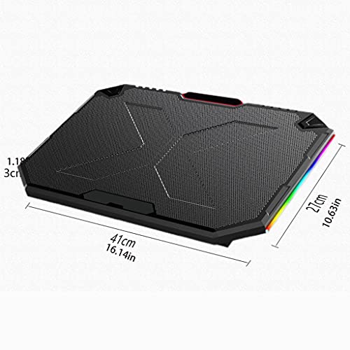 Base para portátil con 5 luces RGB y puertos USB miniatura 3