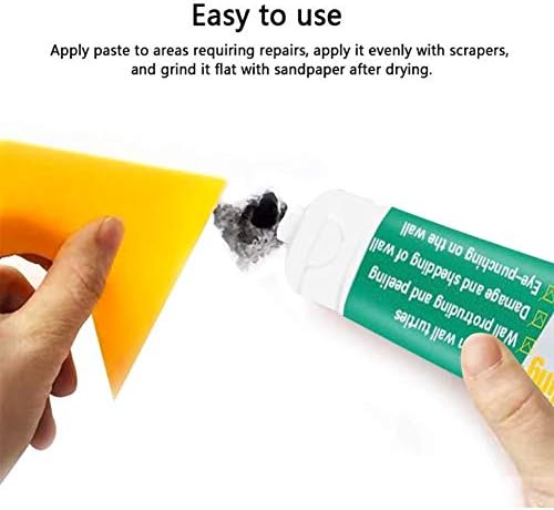 Wall Repair Agent,Wall Repair Cream with Scraper Weatherproof Wall Mending Agent Wall Crack Filler Repair Agent (1 Pack)