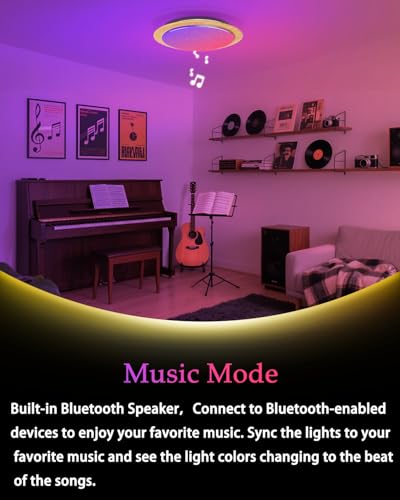 Plafonnier Bluetooth intensite réglable pour un éclairage sur mesure - 5