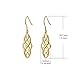 Graduation Gifts Celtic Earrings Sterling Silver Gold Plated Irish Vintage Celtic Knot Dangle Earrings Polished Good Luck Celtics Earrings Jewelry Dangles (Golden)