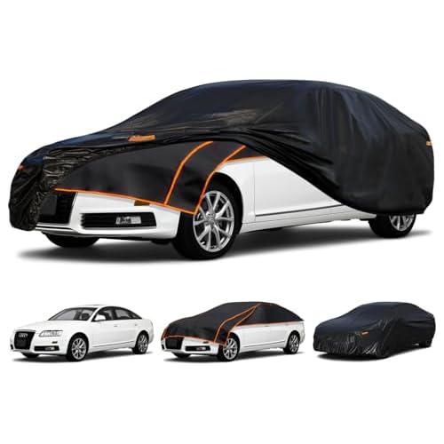 Kayme Padded Hail Protector Car Cover Custom Fit for Audi A6 S6, Anti Hail Blanket with Multilayer Thickened Design, Hail Proof & All Weather Outdoor