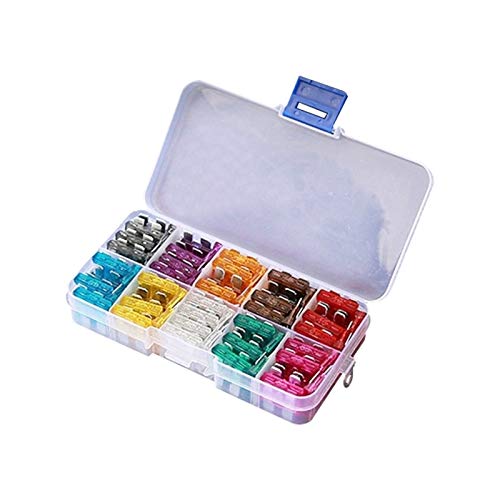 BVAMOS Fuses and Accessories for Car 100PCS 50PCS Car Fuses 2A 3A 5A 7.5A 10A 15A 20A 25A 30A 35A 40A Amp with Box Clip Assortment Auto Blade Type Fuse Set Truck (Color : Multicolor)