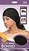 (3 Pack) Qfitt Satin Braid Bonnet (Item Number 179) Black